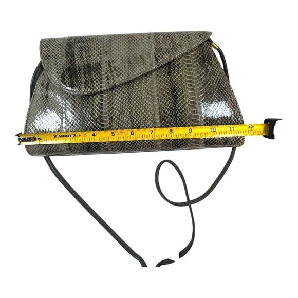 Vintage Jasmin Snakeskin Leather Clutch & Shoulder Bag - Picture 5 of 6